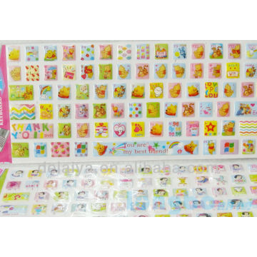 Bande dessinée mignonne eva puffy autocollant clavier / Stickers décoratifs mobiles conceptions personnalisées